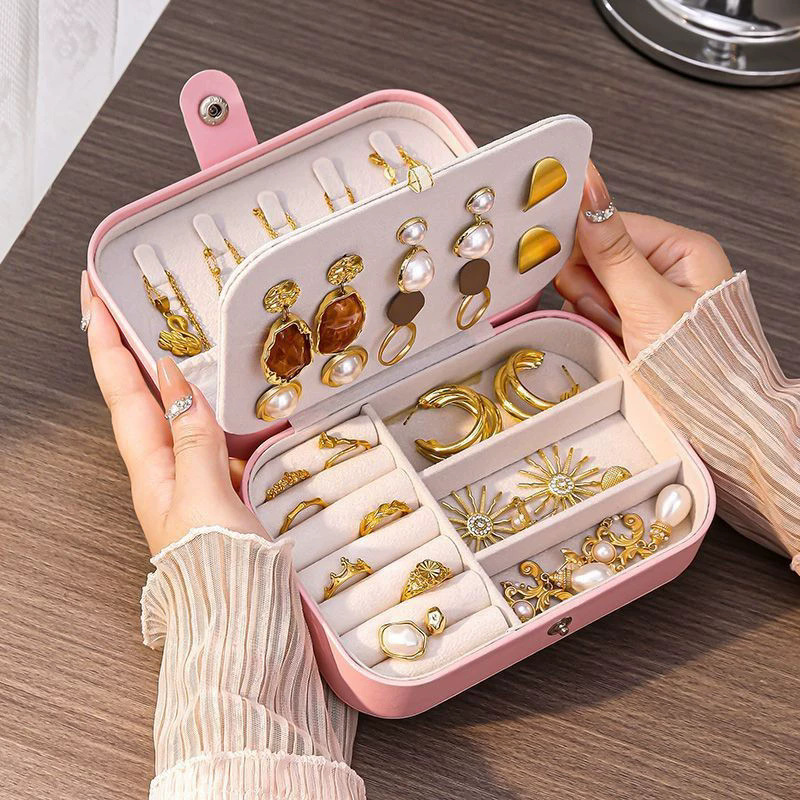 Travel Accessories Jewelry - Antioksidan Taşınabilir Seyahat Mini Mücevher Kutusu