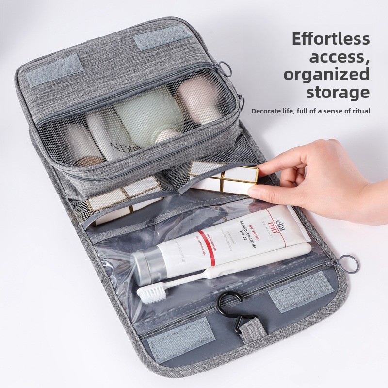 Travel Accessories Organizer Bag - Büyük Kapasiteli Asılı Tuvalet Çantası Islak-Kuru