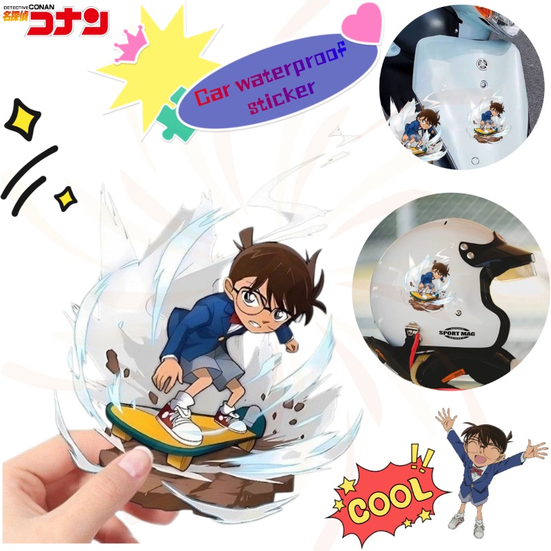 Luggage Cover Protector - Dedektif Conan Karikatür Kaykay Çıkartmaları, Araba