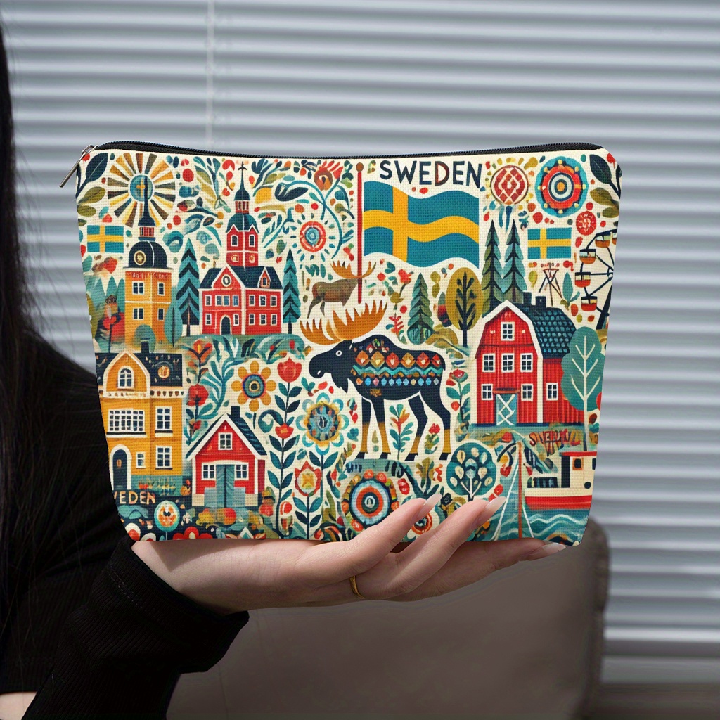 İsveç temalı bir makyaj çantas - Travel Accessories Jewelry incelemesi ve fiyatı