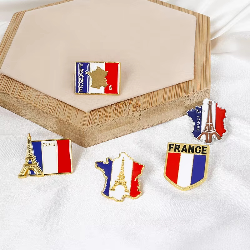 Fransa Bayrağı Emaye İğneleri  - Travel Accessories Jewelry incelemesi ve fiyatı