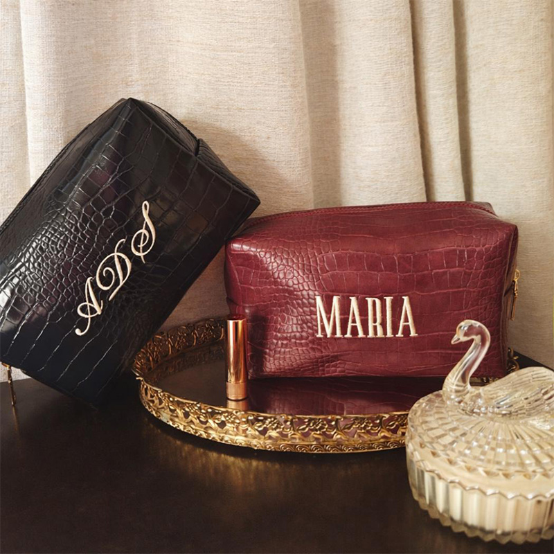 İşlemeli Croc Makyaj Çantası K - Travel Accessories Ideas incelemesi ve fiyatı